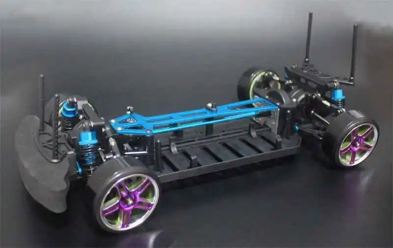 Drift tire 1/10 RC 4WD модель игрушки автомобиль на дороге Дрифт автомобиль пустая рама бесщеточная версия Неограниченное HSP 94123 - Цвет: Drift tire