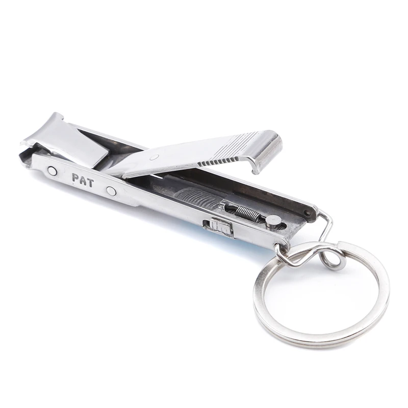 1 шт. серебряное кольцо для ногтей из нержавеющей стали ключей в форме