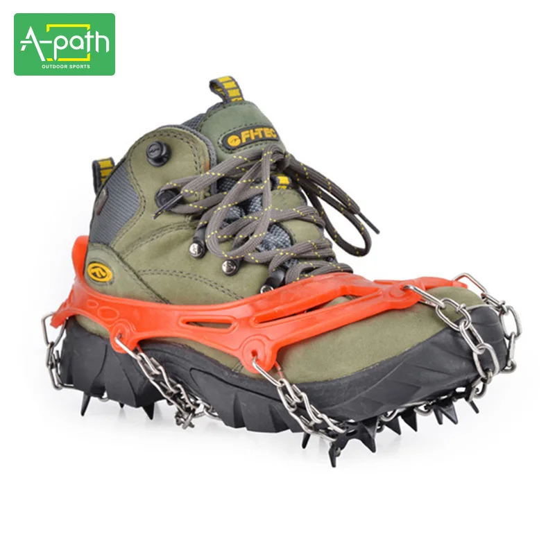 Crampons 18 зуб открытый горный Альпинизм Туризм ледяной альпинизм лыжи ноги Снежная