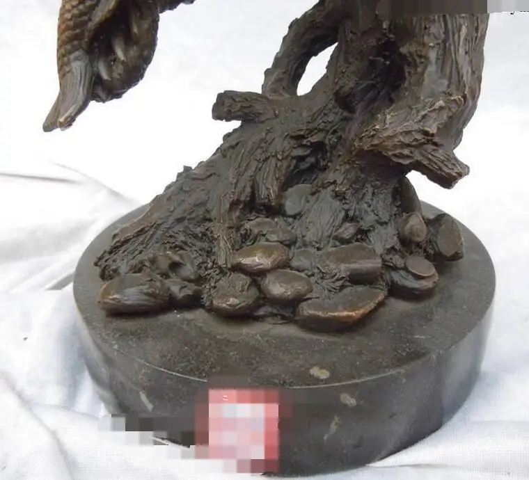 11-дюймовый Китайский Бронзовый Мраморный Западный художественный резной