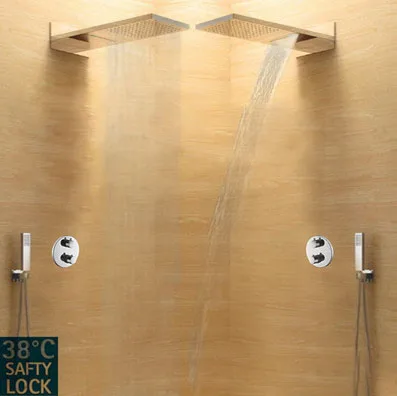 Форсунка для ванной скрытая Лейка душа с давлением ультратонкая латунная