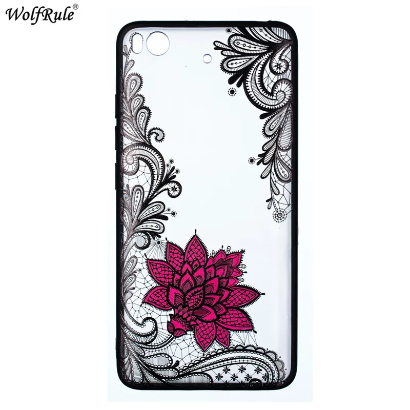 For Cover Xiaomi Mi 5S Case TPU &amp PC Embossed Lace Rose Pattern Bumper Housings Phone Mi5S 5.15'' |