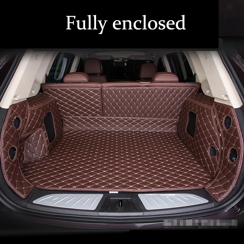 Кожаные Коврики для багажника Tesla Model S 2014 2016 X 5seat 2017 2018 все модели аксессуары