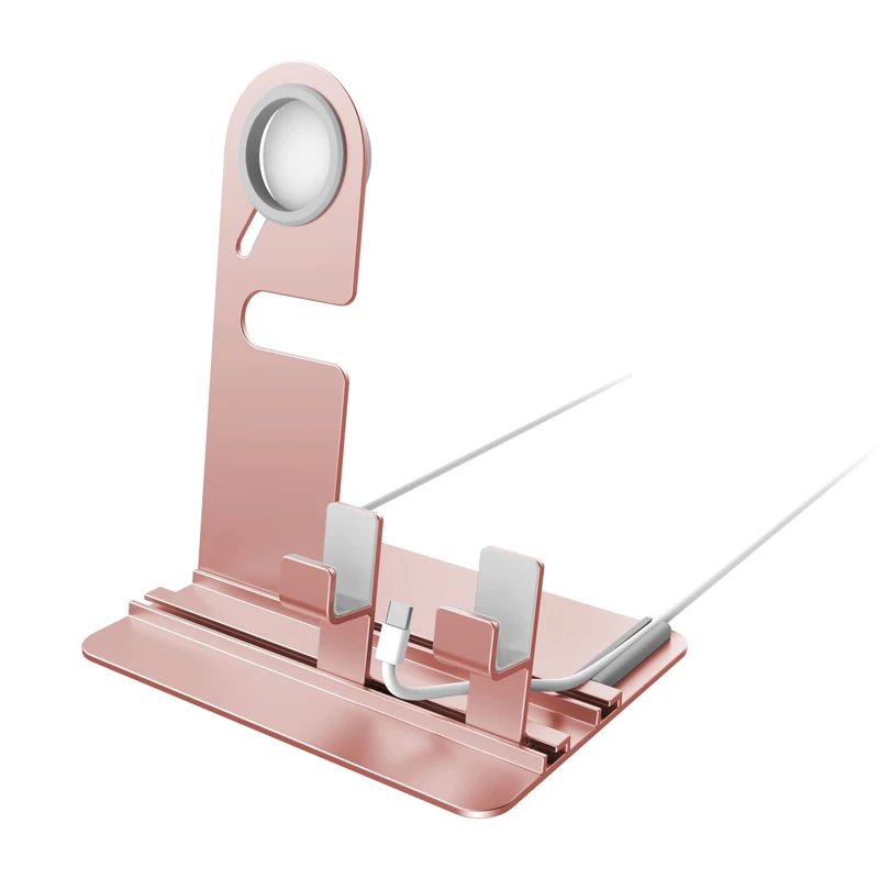 2 в 1 алюминиевая зарядная док станция Подставка зарядное устройство для Apple Watch