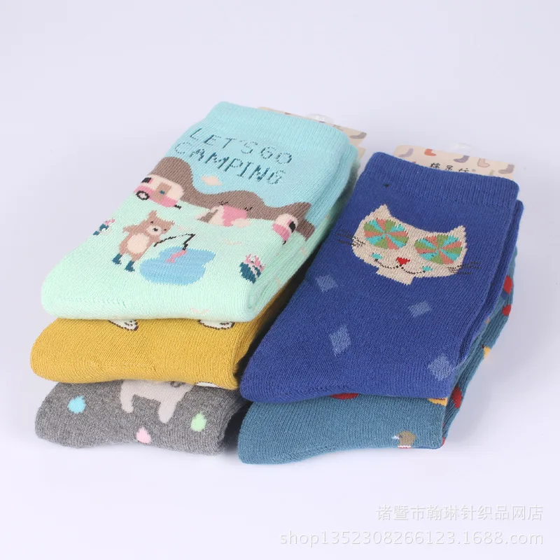 Толстые зимние женские носки теплые хлопковые полотенца для женщин и девочек