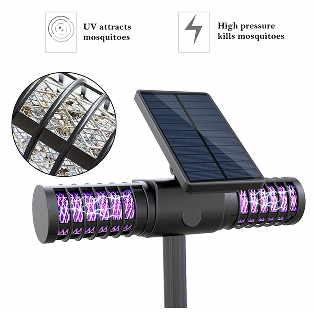 ETONTECK Солнечная/usb зарядка от комаров убийца УФ светодиодный светильник ловушка для насекомых автоматический переключатель комаров муравей мух ошибка светильник ing IP65