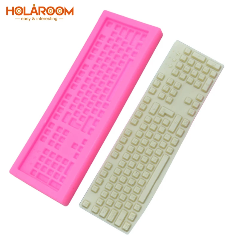 Творческий компьютерная клавиатура Форма торта печенье кондитерского
