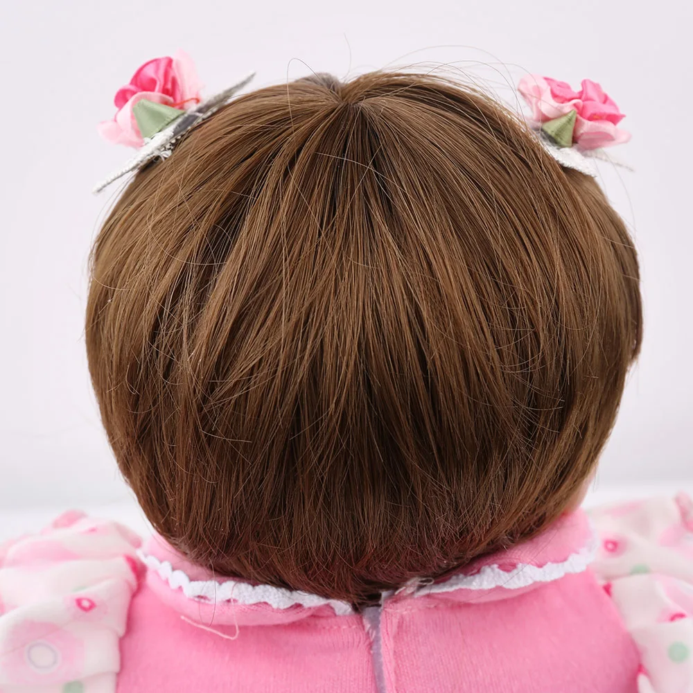 Reborn Baby Doll Lucy 16 дюймов NPK мягкий силиконовый безопасный винил милый bebe