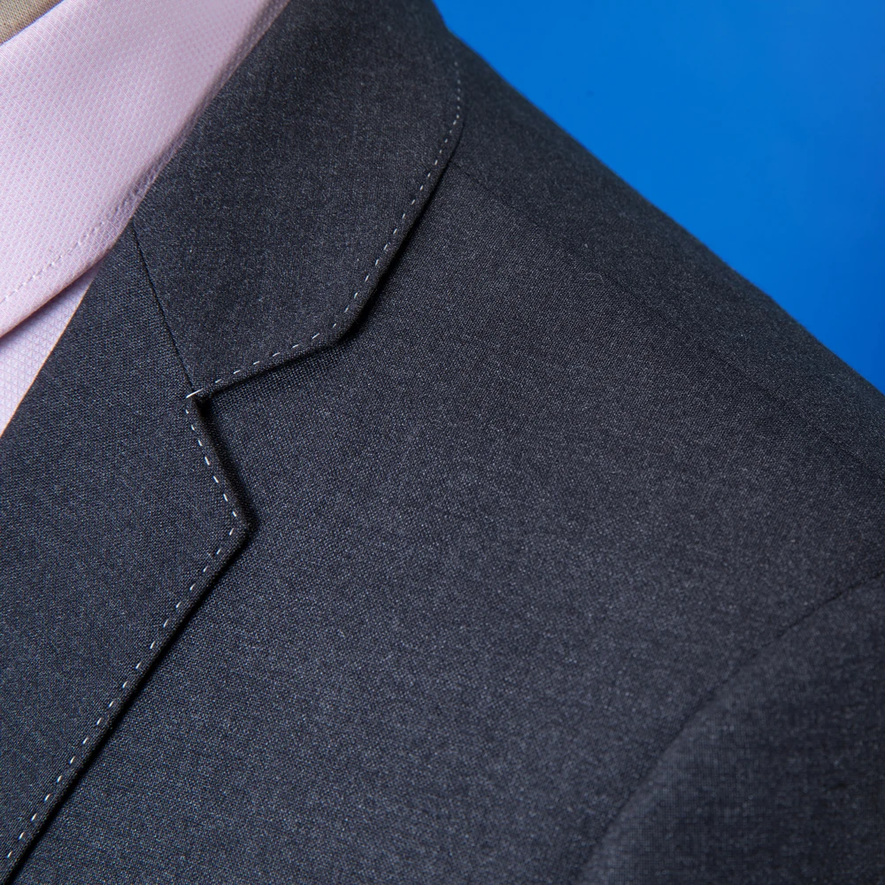 OSCN7 2019 Костюмы Под заказ в полоску для мужчин приталенный костюм свадебной