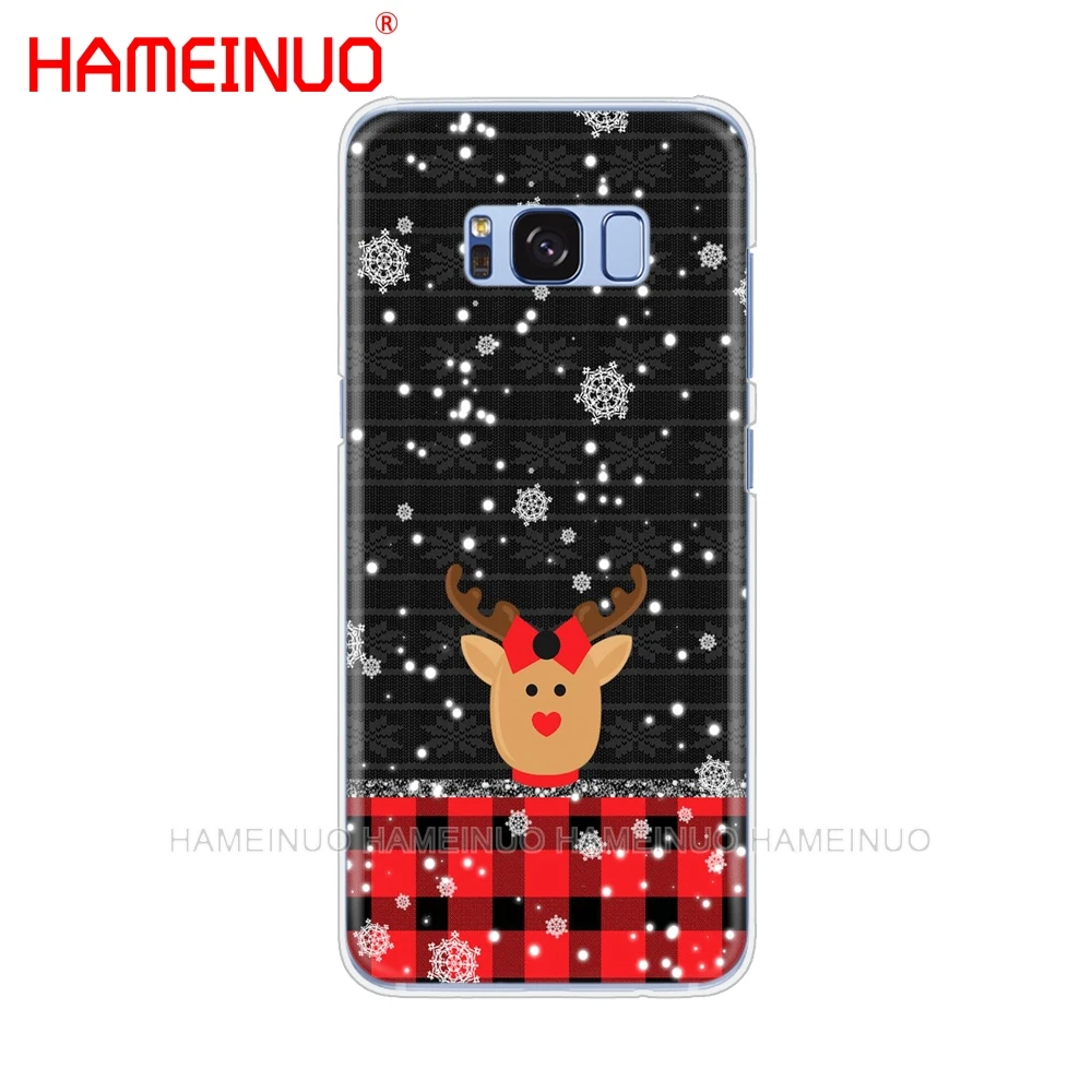 HAMEINUO милый Рождественский чехол для сотового телефона с изображением оленя Samsung