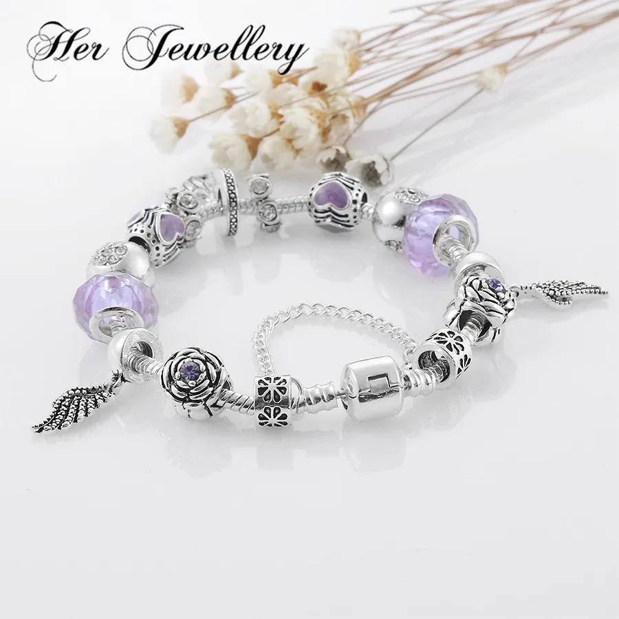 Ее ювелирный браслет из сплава с бусинами женский модный ручная работа &amp Любовь