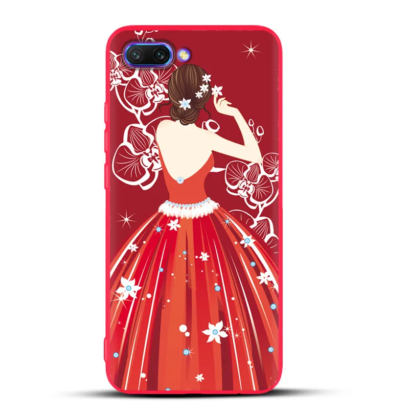 Anti-knock Silicone Coque Huawei Honor 10 Case Cover Soft TPU Painted Phone Full Protective Back Funda Lite |