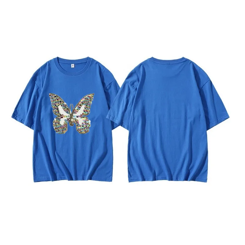 Женская футболка с круглым вырезом и коротким рукавом в стиле