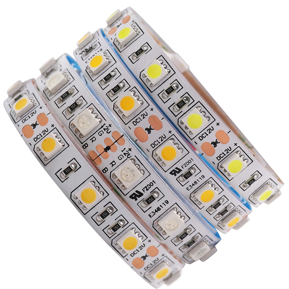 Epistar светодиодный чип 5050 светодиодный лента натуральный белый/теплый белый/RGB DC12V 60 светодиодный s/m 5 м гибкий светодиодный светильник светодиодный лента лампа высокой яркости