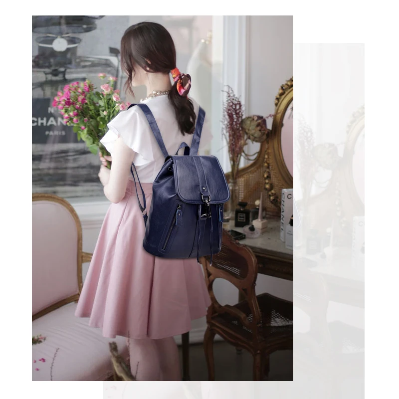 Женские кожаные рюкзаки, высокое качество, Sac A Dos, женские рюкзаки для девочек, рюкзак для путешествий, Ladeis, школьные сумки для девочек, Новинка