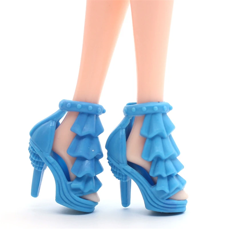 10 шт. Mix Ассорти кукла обувь босоножки на высоком каблуке несколько стилей кеды