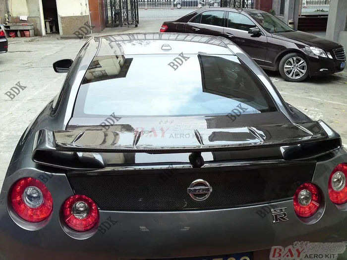 Подходит для Nissan GTR35 Skyline gt-r R35 углеродного волокна задний спойлер заднего крыла