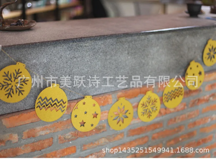 Рождественское тематическое украшение сверкающая Золотая бумага золотые и