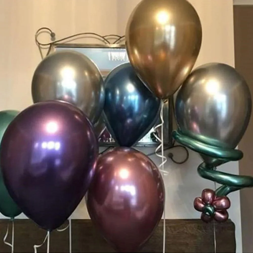 2018 Новые Креативные металлические цветные Воздушные шары 2 компл./упак. 12