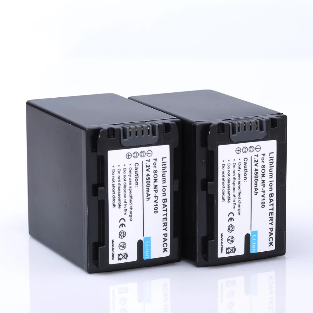 4500 мАч NP FV100 NP-FV100 FV100 Батарейки+ ЖК-дисплей USB Зарядное устройство для sony NP-FV30 NP-FV50 NP-FV70 SX83E SX63E FDR-AX100E AX100E