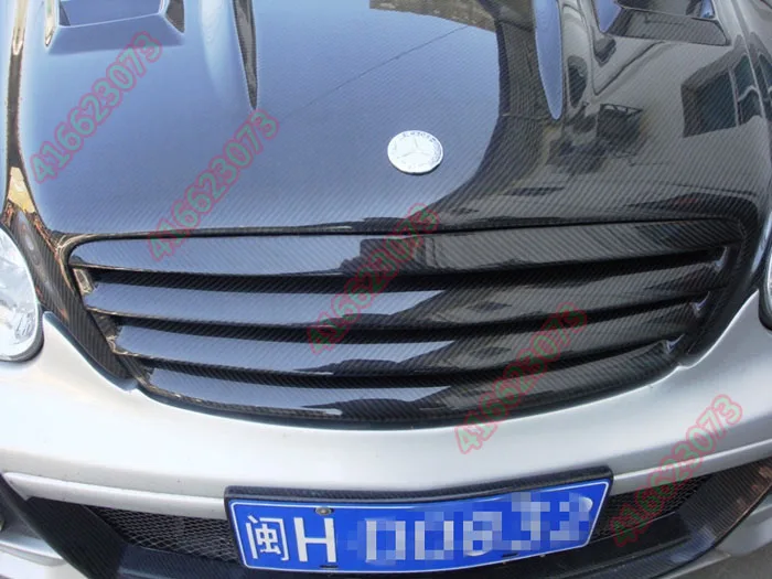 Подходит для Mercedes Benz C W203 C180 200 260 C32 01 07 решетка гриля из углеродного волокна|fit