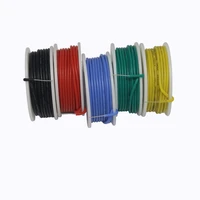 6 m 22awg connecting line silicone pvc fixing line kit wire 300v cable tinned copper wire