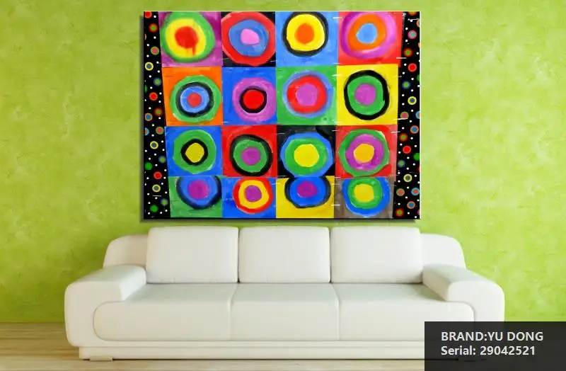 Василий Кандинский Абстрактный натюрморт маслом Рисование искусство Спрей Без