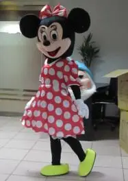Высокое качество маскарадный костюм Минни - Цвет: Minnie mascot