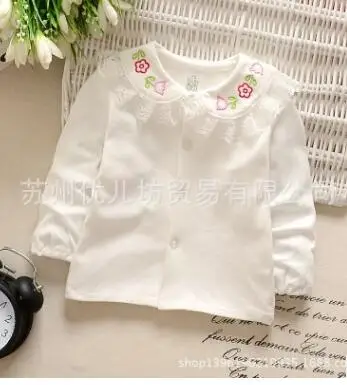 

Baby Girls Cotton Lace Sweet T-shirt Child Shirt Girls Kids Children Princess Infant T-shirt Free Shipping Spring Autumn Fashion