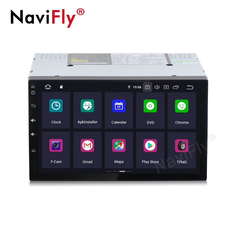 NaviFly 7'' IPS Screen DSP Android9.0 two Din Car Multimedia forVW Nissan Toyota Peugeot KIA gps radio 4G wifi OBD2 DVR SWC |
