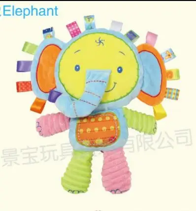 elephant Детские милые животные Kawaii плюшевые погремушки и мобильные игрушки для 0-12 месячный ребенок подарок спальный мате - Цвет: elephant