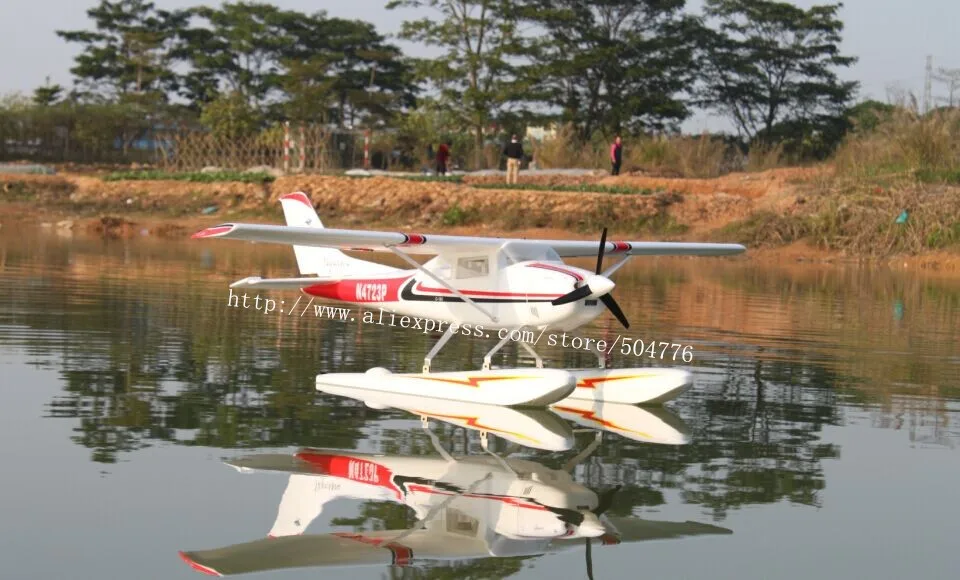 PNP RC самолет Cessna 182 1500 мм размах крыльев обновленная версия PNP с поплавками взлет на воде или снегу