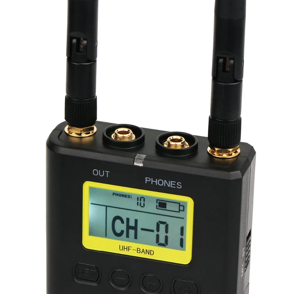 MAILADA WM9 50 канальный Профессиональный UHF беспроводной микрофон системы для DSLR