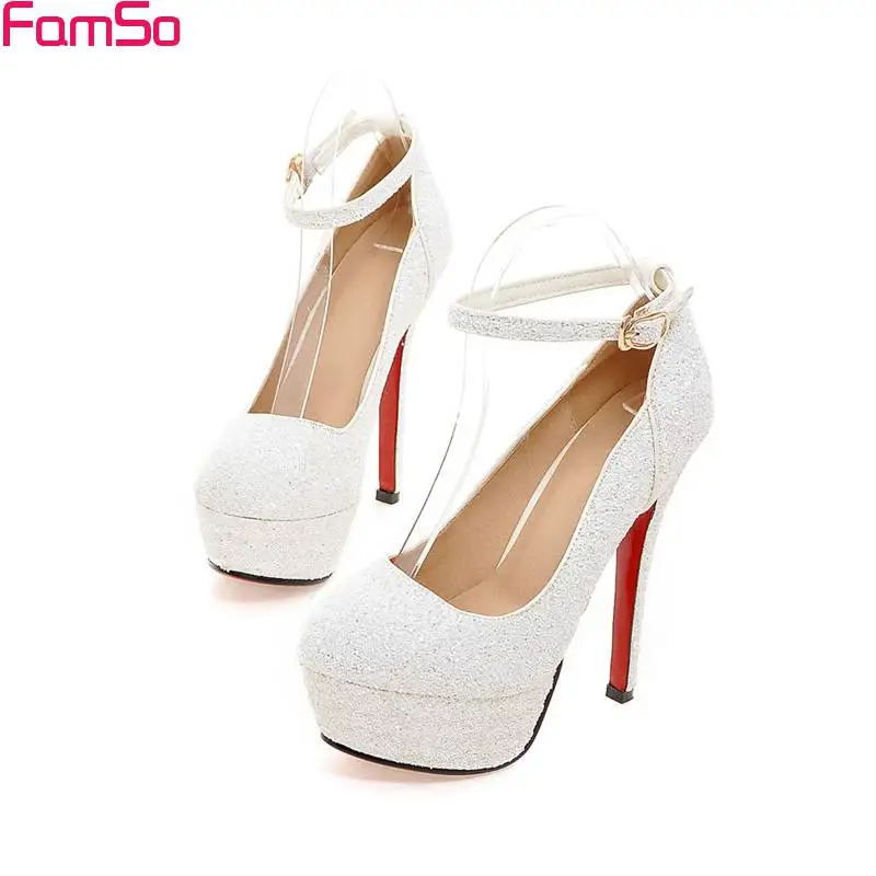 туфли с блестками на высоком каблуке (13 5 см) и платформе (3 см)|women pumps|platform pumpshigh heel