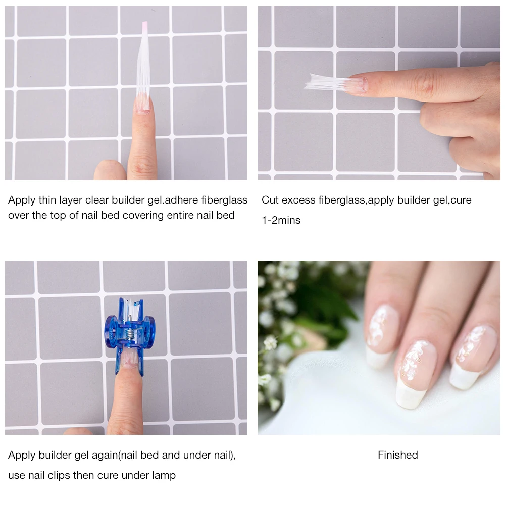 Французский гвоздь набор русский C Кривая зажимные зажимы акриловый Пинчер