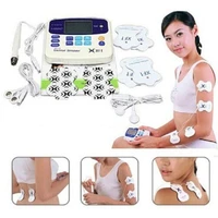 new xft 320 dual tens machine digital massager massage electrode pad acupuncture pen full body foot massage device pain relief