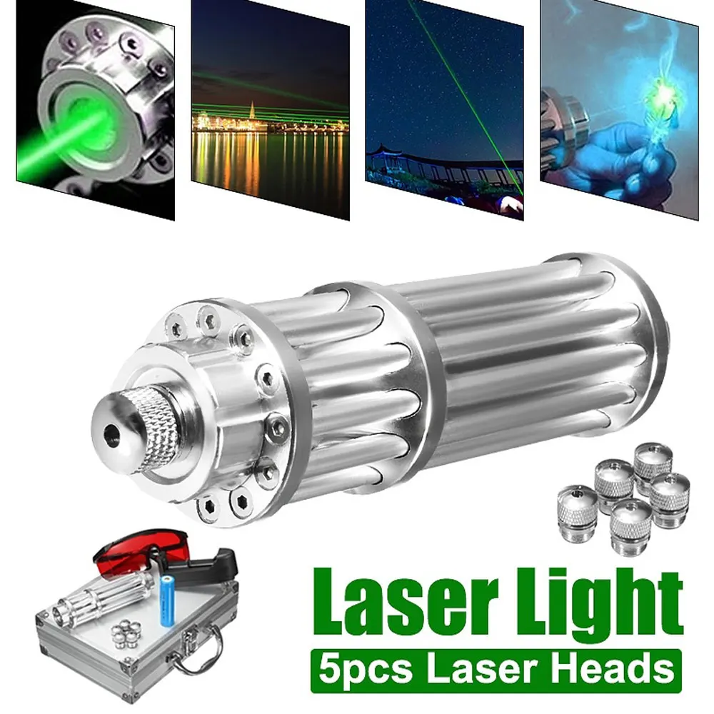 

Burning Green Laser Pointer Tactical Lazer Powerful Military Laser Pointer Sight 5000m Focusable lazer pen Focusable Burn Match