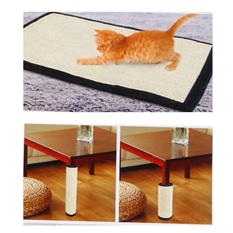 Pawstrip 40*30 см Когтеточка для кошек, гибкий коврик для кошек из сизаля, игрушки для защиты мебели, шлифованные когти, Когтеточка для кошек, игрушечный коврик