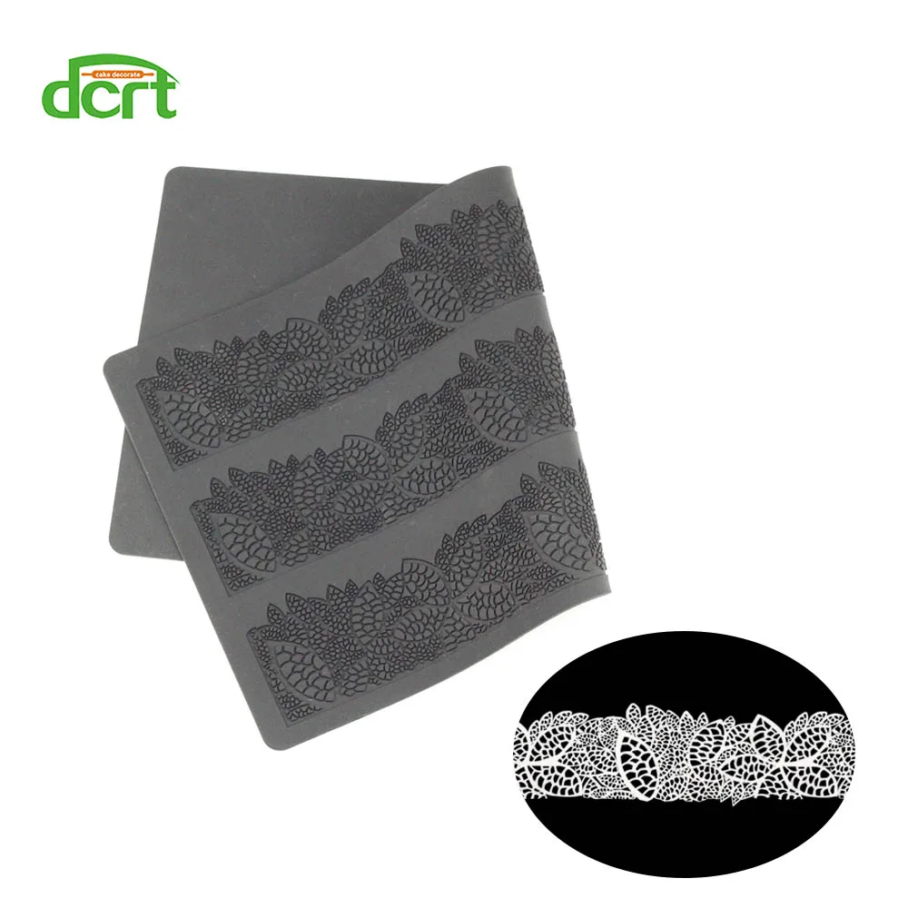 

Flower Leaf Silicone Cake Mold Sugar Silicone Lace Mat Cake Decorating Tools Fondant Mould Embossing Mat