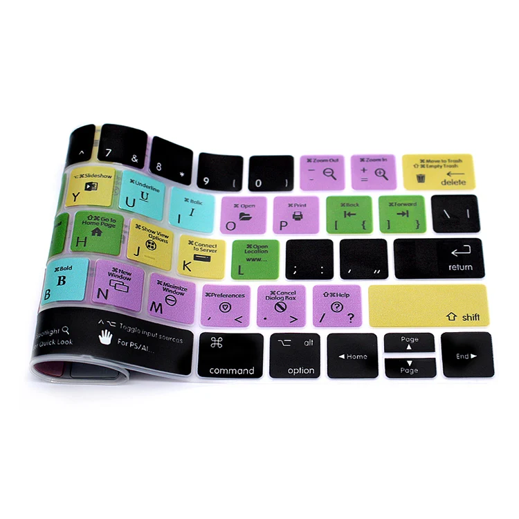 Для Macbook Pro 13 15 Touch Bar A1706/A1707 для Mac OSX Hotkey функция быстрого доступа силиконовый чехол