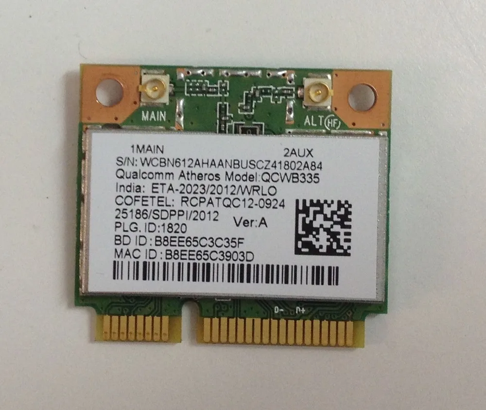 Беспроводной адаптер для Wi Fi BT Bluetooth 3 0 QCWB335 802.11n 05GC50 беспроводная карта Dell Asus Acer sony