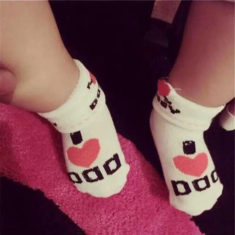 Fashion Baby Socks With Rubber Soles Infant Sock Newborn Autumn Winter Children Floor Shoes Anti Slip Soft WJ0072 | Детская одежда и