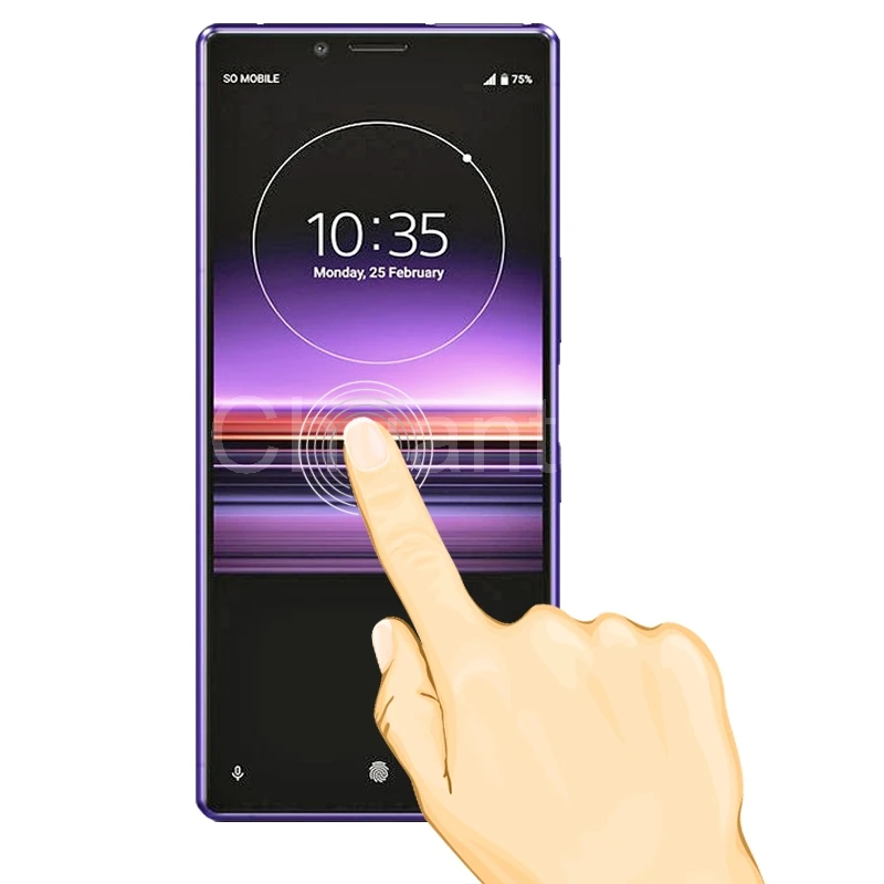 Защитное стекло для Sony Xperia 1 закаленное 9H премиум класса полное покрытие экрана