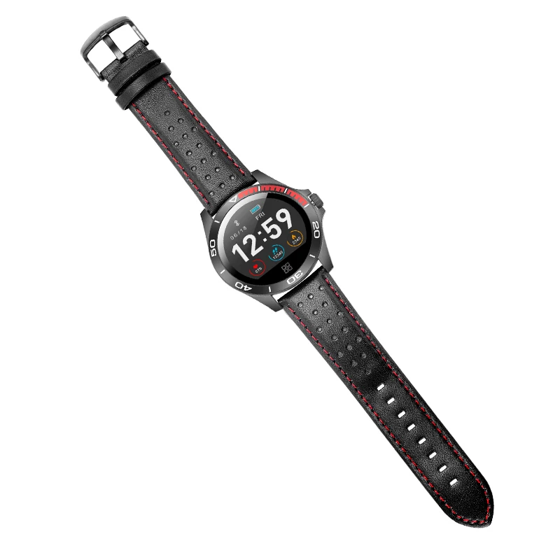 CONGDI Смарт часы Фитнес трекер Для мужчин Топ Элитный бренд Повседневное Кожаный