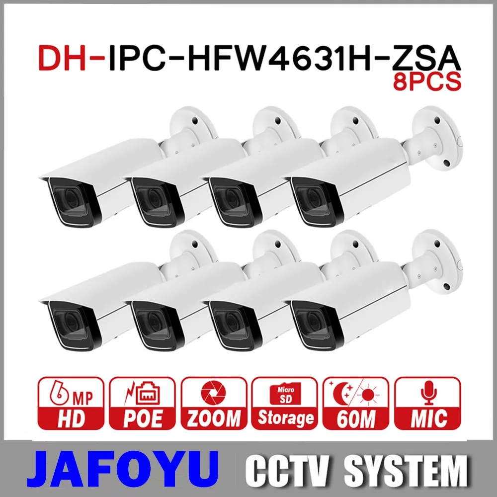 DH IPC HFW4631H ZSA 8 шт./лот 6 МП CCTV пуля камера 2 7 13 5 мм VF Объектив POE Встроенный микрофон