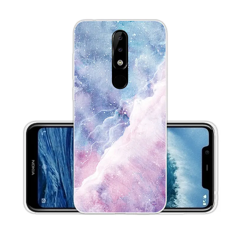 Ультратонкий чехол 5 86 дюйма для Nokia 1 Plus задняя крышка из ТПУ мягкий прозрачный