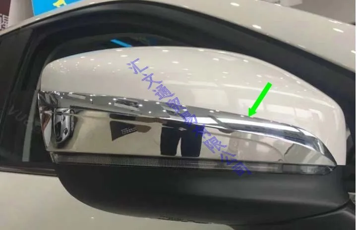 Для Mazda CX-5 CX5 2017 2018 ABS хромированное зеркало заднего вида с хромированной верхней