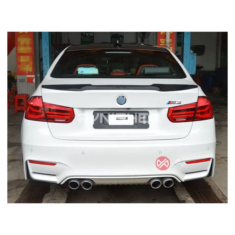 M4 Стиль для BMW F30 F80 M3 спойлер из углеродного волокна Материал 2012 2016 320i 328i 335i 316D