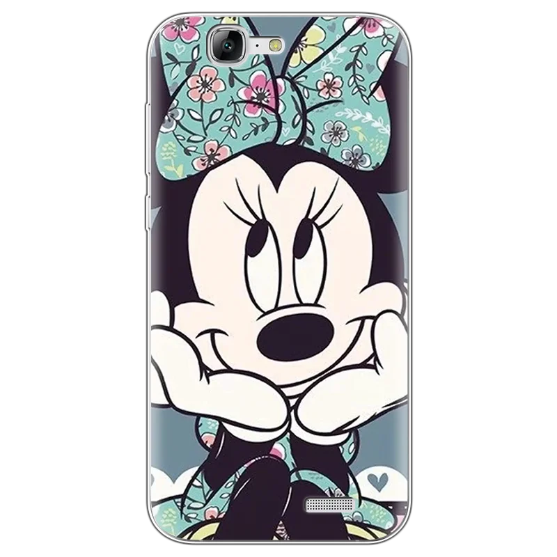 lvmini Мультяшный милый ТПУ защитный чехол для Coque huawei G7 прозрачный для huawei Ascend G7 C199 5,5 дюймов чехол задняя крышка с рисунком - Цвет: lvmini