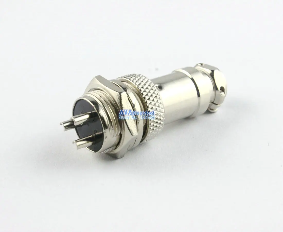 

10 x Aviation Plug 16mm 3 Pins GX16-3 Male Female Panel Metal Wire Connector